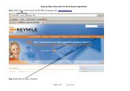 Step by Step instruction for the Extranet registration - KEYMILE