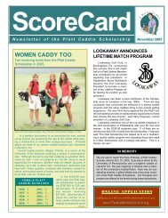 WOMEN CADDY TOO - The Golf Association of Philadelphia