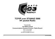 TCP/IP over STANAG 5066 HF packet Radio - Ham-pages ... No ...