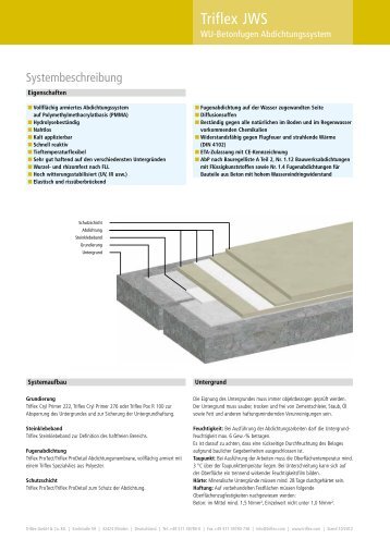 Triflex JWS Systembeschreibung