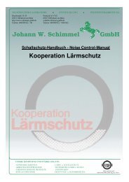 Kooperation Lärmschutz Johann W. Schimmel GmbH