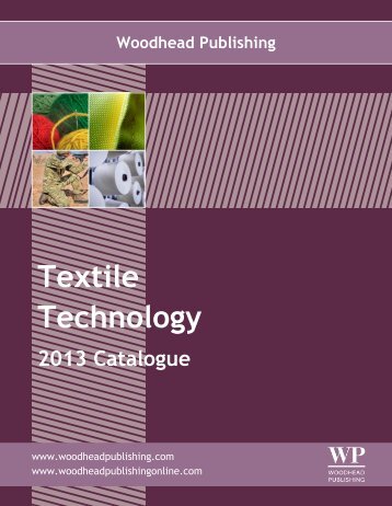 Textile Technology 2013 catalogue.pdf - Woodhead Publishing Ltd.