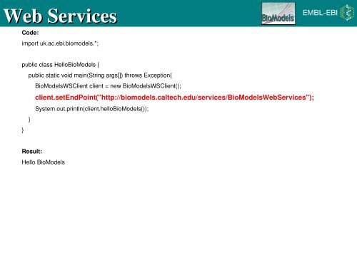 EMBL-EBI Powerpoint Presentation - BioModels