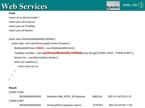 EMBL-EBI Powerpoint Presentation - BioModels