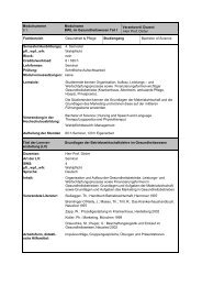 2. Studienphase Pflege