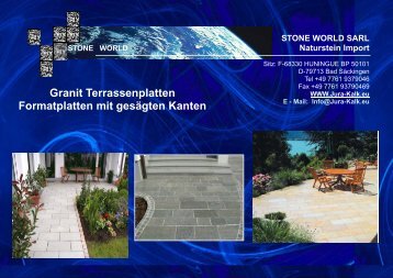 Terrassenplatten - STONE WORLD Jura Kalk Natursteinshop