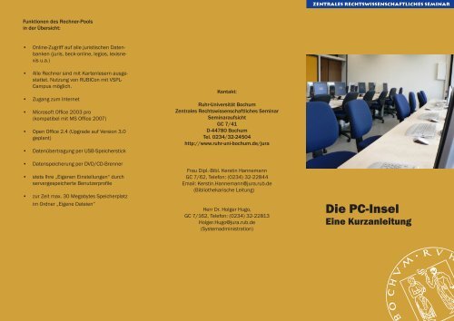 Juristische Fakultät Bochum Juristische Fakultät Bochum