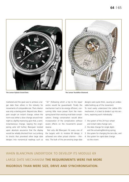 THE HISTORY OF BLANCPAIN