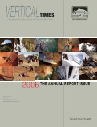 THE ANNUAL REPORT ISSUE - Access Fund
