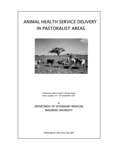 animal health service delivery in pastoralist areas