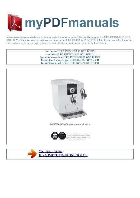 Jura impressa j9 2 one cheap touch