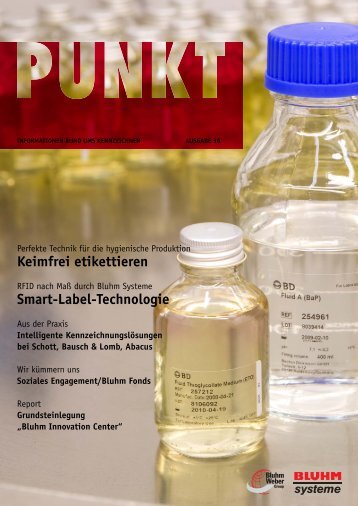 Keimfrei etikettieren Smart-Label-Technologie - Bluhm Systeme Gmbh