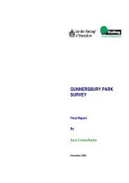 Gunnersbury Park survey - final report Nov 2009 - Hounslow Council