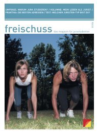 freischussdas magazin für jurastudenten