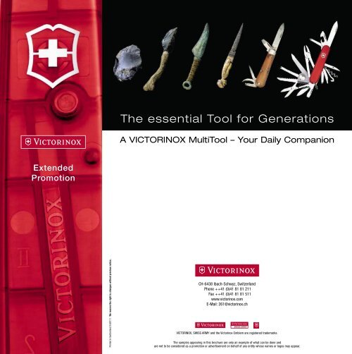 The Essential Tool For Generations - Victorinox