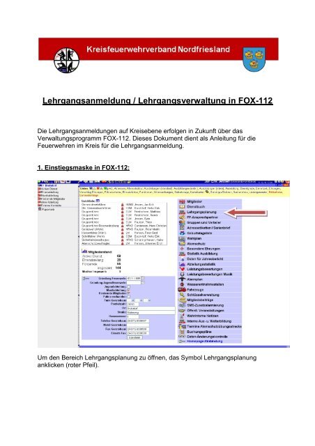 Anleitung Lehrgangsanmeldung FOX-112 - Kreisfeuerwehrverband ...