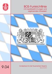 BOS-Funkrichtlinie - Staatliche Feuerwehrschule Würzburg
