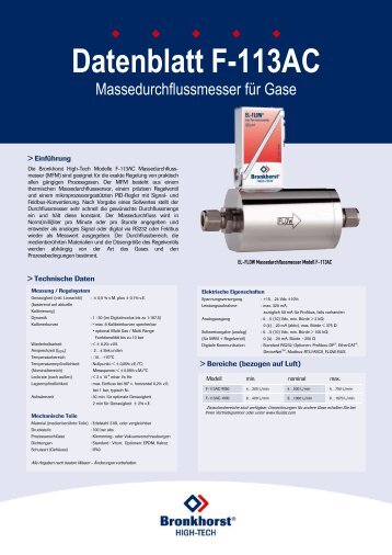 Datenblatt F-113AC - Bronkhorst