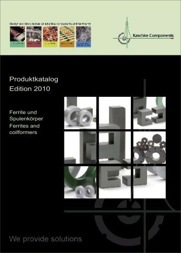 Produktkatalog Edition 2010 - Kaschke Components GmbH