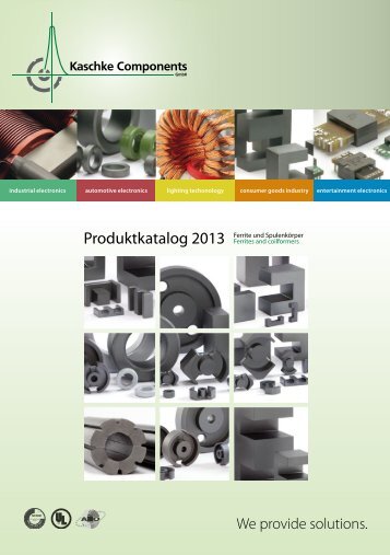 Produktkatalog 2013 - Kaschke Components GmbH