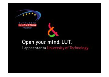 LUT Juha Pyrhonen.pdf - 3rd EU-Russia Innovation Forum