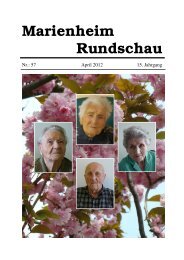 Marienheim Rundschau - und Pflegeheimes Marienheim, Bruck an ...