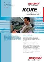 KORE Profit Center Analyse ... - Brehmer Software Gmbh