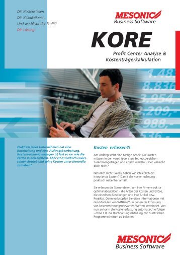 KORE Profit Center Analyse ... - Brehmer Software Gmbh