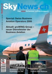 Special: Swiss Business Aviation Operators 2006 ... - SkyNews.ch