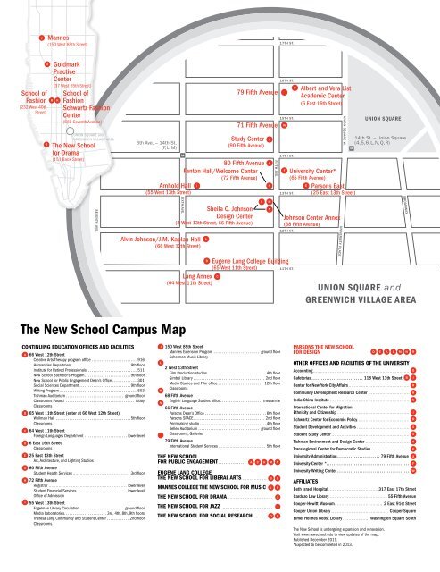 Continuing Education Catalog Spring 2012 - The New School