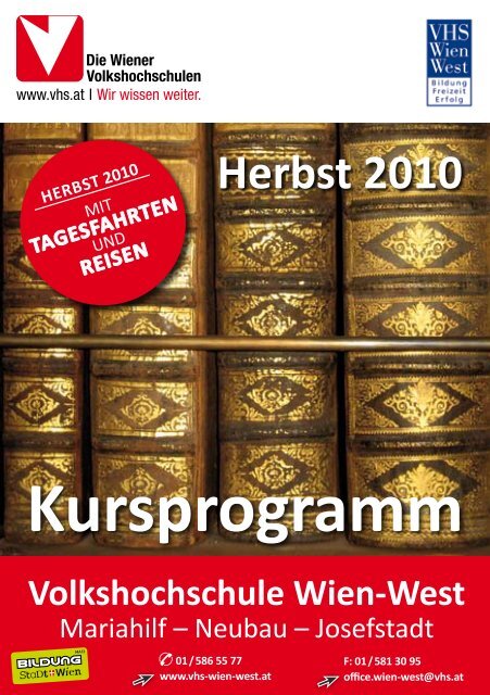 Kursprogramm - Verband Wiener Volksbildung