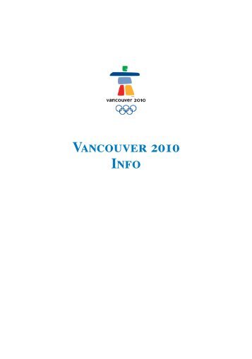 Vancouver 2010 Info - Suomen Olympiakomitea