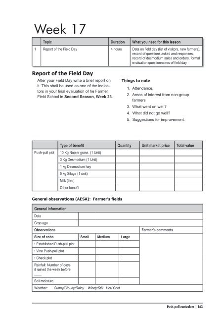 Curriculum (PDF) - Biovision