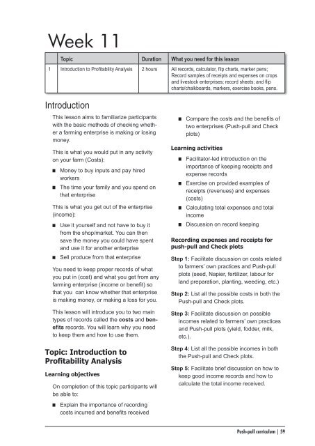 Curriculum (PDF) - Biovision