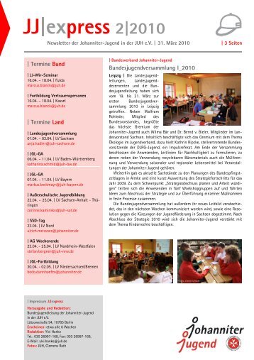 JJ|express 02/2010 (pdf) - Johanniter-Jugend BW