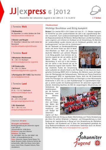 JJ|express 6 |2012 - Die Johanniter