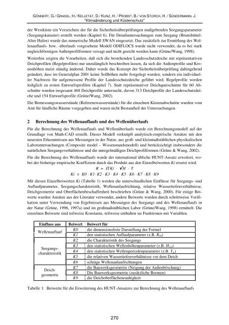 Gönnert, G., Graßl, H., Kelletat, D., Kunz, H., Probst, B., von Storch, H ...