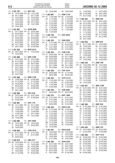 Bulletin 2009/49 - European Patent Office