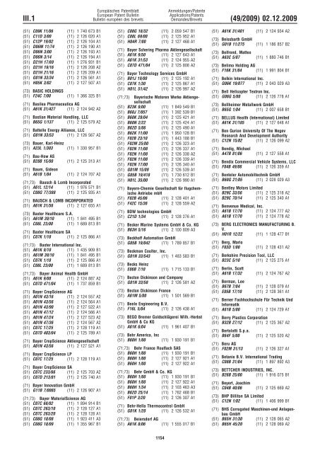 Bulletin 2009/49 - European Patent Office