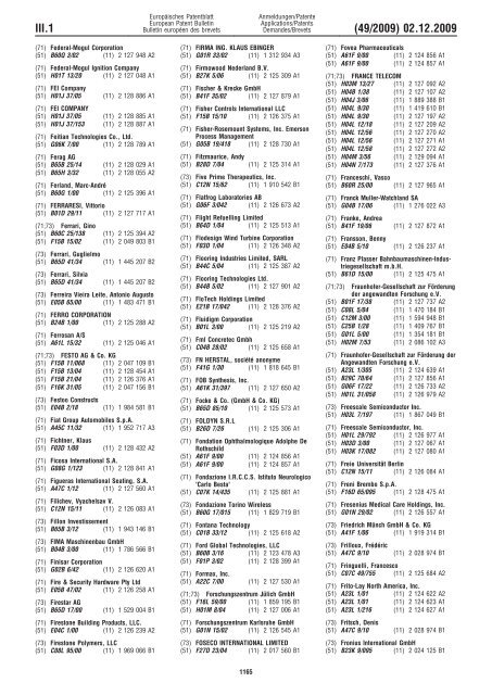 Bulletin 2009/49 - European Patent Office