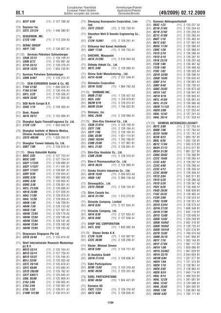 Bulletin 2009/49 - European Patent Office