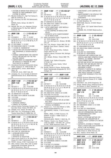 Bulletin 2009/49 - European Patent Office