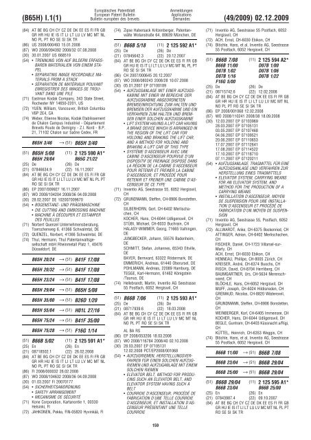 Bulletin 2009/49 - European Patent Office