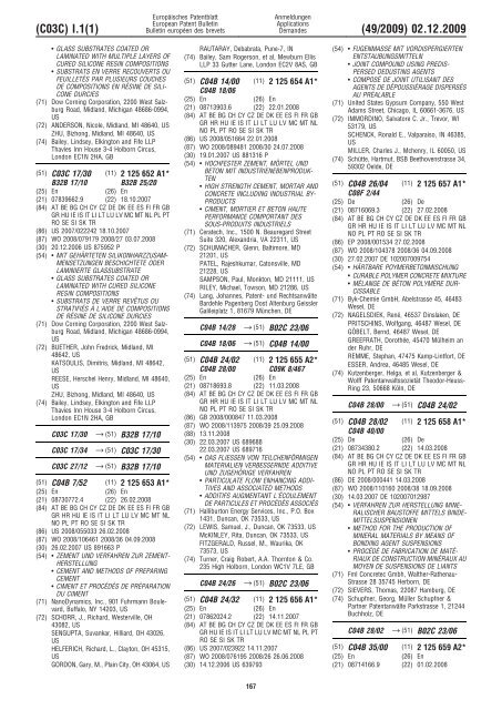 Bulletin 2009/49 - European Patent Office