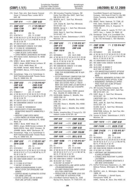 Bulletin 2009/49 - European Patent Office