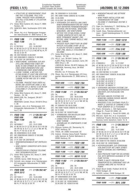 Bulletin 2009/49 - European Patent Office