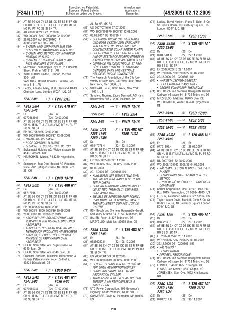 Bulletin 2009/49 - European Patent Office