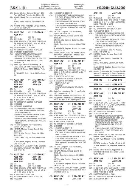 Bulletin 2009/49 - European Patent Office