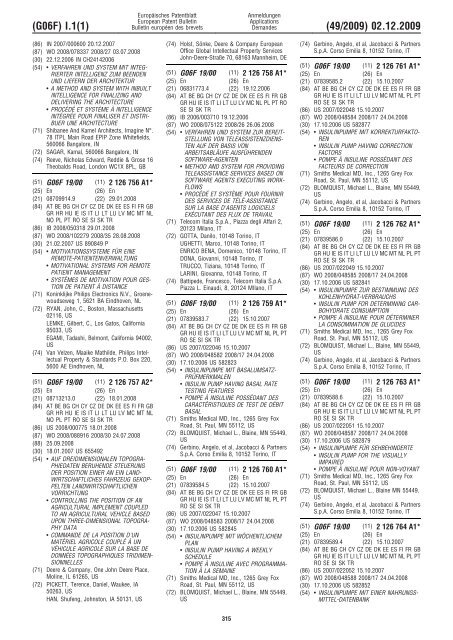 Bulletin 2009/49 - European Patent Office