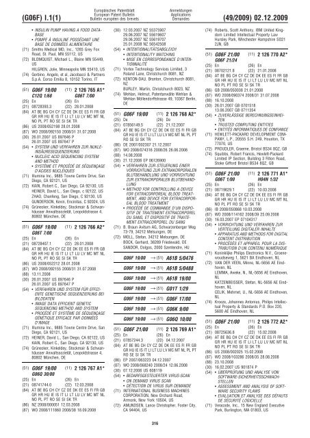 Bulletin 2009/49 - European Patent Office